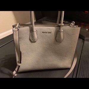 Mercer large pebbled leather accordion tote bag